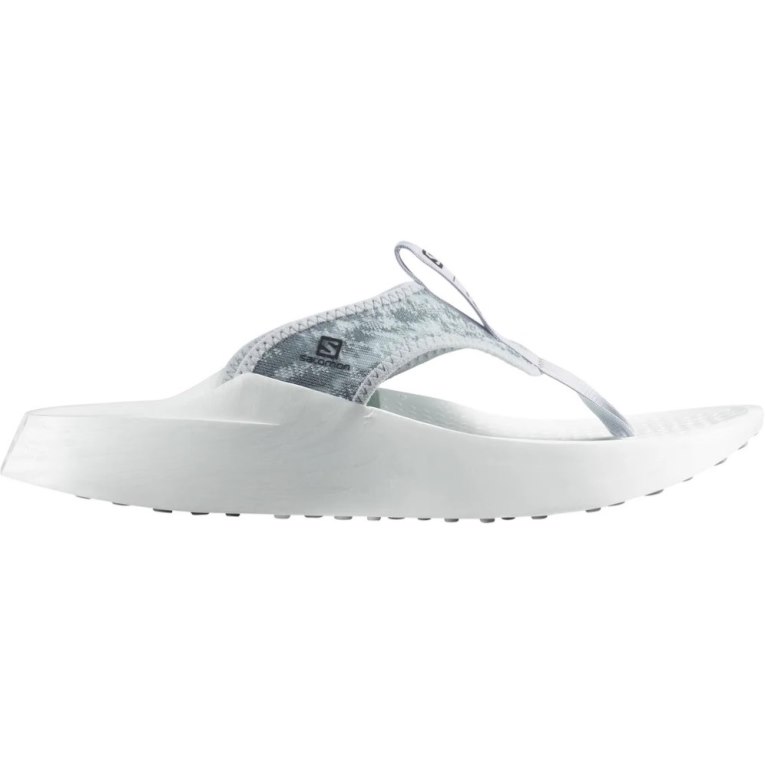 White Salomon Index Break Women\'s Flip Flops | PH 43920G